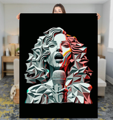 Jazzed-Up Elegance Sherpa Blanket